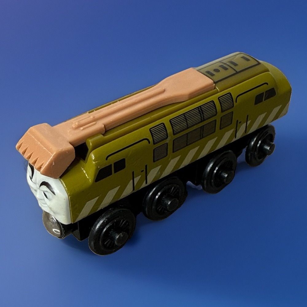 ⁠Vintage 2003 DIESEL 10 Thomas Wooden Railway Engine Train Wood Learning Curve